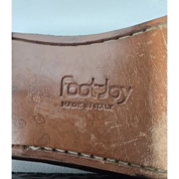 Vintage Foot-Joy Men’s Loafers Made in Italy Brown Kiltie Tassels 8M Dress Shoes - Picture 9 of 10